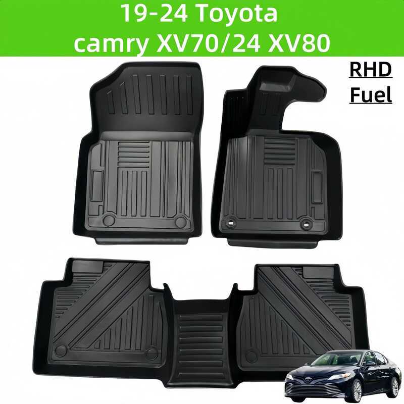 For19-24Camry XV70/XV80 RHD TPE พรมปูพื้นรถยนต์/ด้านหลัง