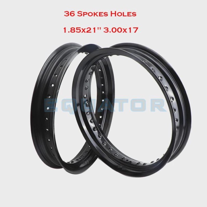 1.85x21" 3.00x17" 1.85* 21 inch 3.00*18 Inch 36 Spokes Holes Aluminum Alloy Motorcycle Wheel Rims