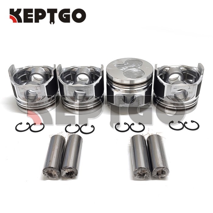 New V1505 Pistons Set STD with Pins and Clips For Kubota V1505 (78mm)