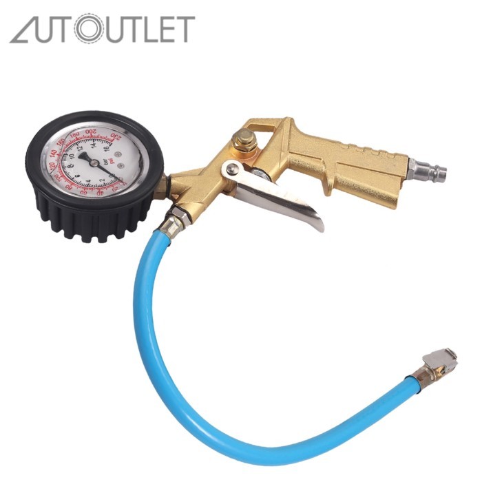 AUTOUTLET High-precision Multi-function Detection Shockproof Oil Gauge Tire Pressure Gauge Car Tire