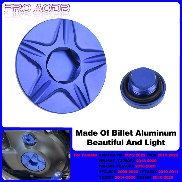 CNC Aluminum Engine Cover Cap Plug Kit For Yamaha RAPTOR 700 700R WR250F WR450F YFZ450R YFZ450X YZ2