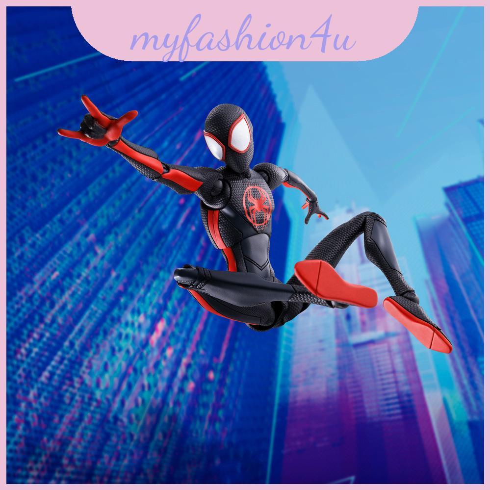 Spiderman Morales Miles Pvc Action Figure สําหรับนักสะสมและฉากแอ็คชั่นสันทนาการ