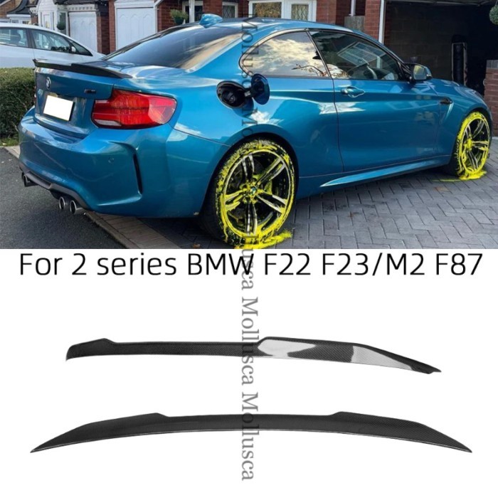 For BMW 2 Series F22 Coupe/F23 Convertible/M2 F87 CS Style Carbon fiber Rear Spoiler Trunk wing 201