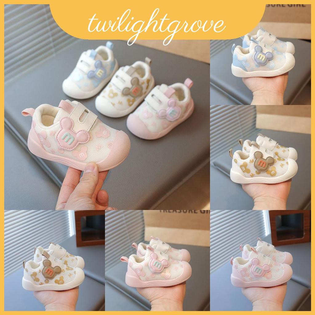 รองเท้ากีฬาสําหรับเด็กทารกฤดูใบไม้ผลิพร้อมการออกแบบพิมพ์ลายการ์ตูน Early Walkers สําหรับ