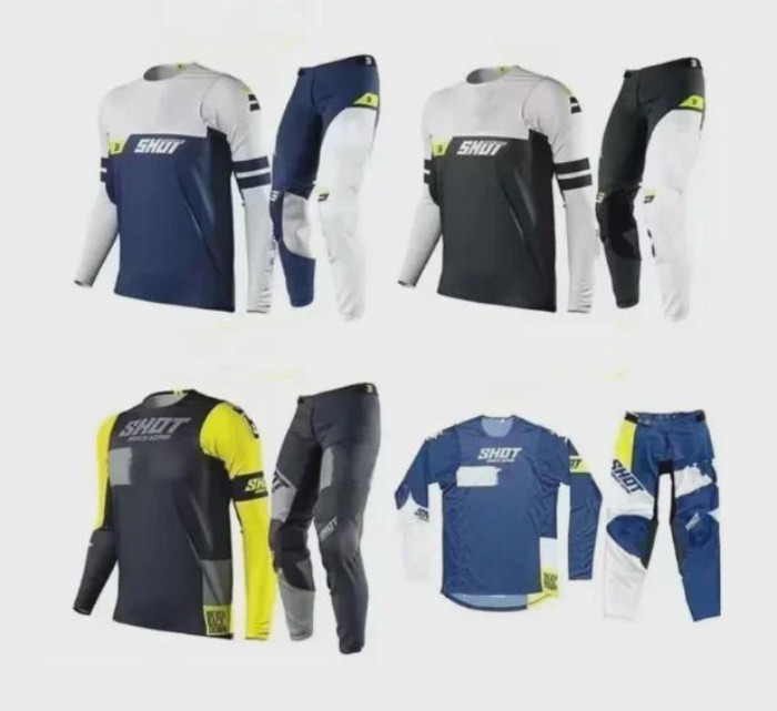 NEW TEAM VERSION BMX ATV Motocross Suit Moto Costume Dirt Bike Aerolite Motorcycle Jersey Pants MX
