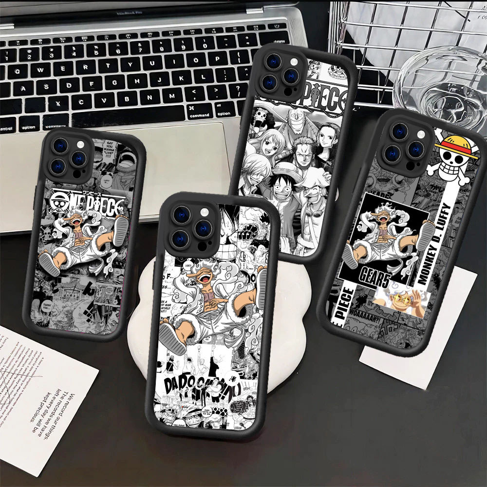 WA29 โลโก้ One Piece Casing สําหรับ Hp ชุบ iPhone X 11 6 XR 13 8 7 Plus วัสดุ TPU