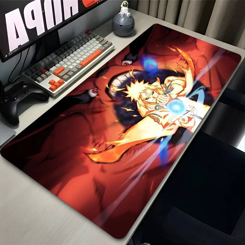 แผ่นรองเมาส์คอมพิวเตอร์ Gamer อะนิเมะ N-Naruto Namikaze Minato โต๊ะคีย์บอร์ดเมาส์ Pads Gaming Pc อุปกรณ์เสริม Mousepad พรมขนาดใหญ่