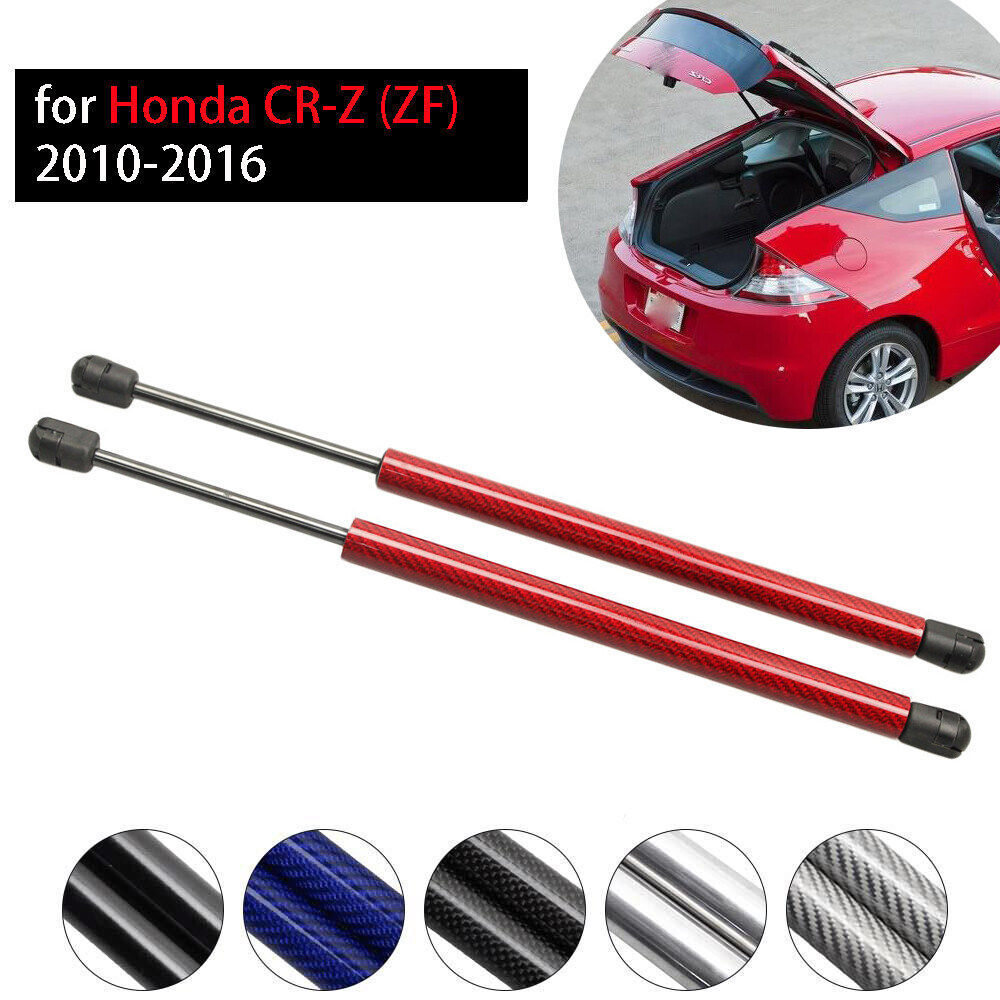 2PCS ประตูหลังสําหรับ HONDA CR-Z CRZ ZF1 Coupe 2010–2016 ด้านหลัง Liftgate Boot Auto คาร์บอนไฟเบอร์แ