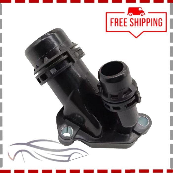 11117800048 Car Engine Coolant Thermostat Water Flange for BMW E81 E90 E60 F10 N47 N47s N57 N57S Co