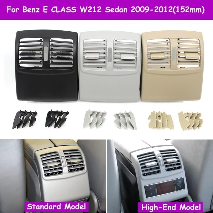 W212 152mm Car Rear Air Conditioner AC Vent Grille Outlet Cover For Mercedes Benz E Class 212 Sedan
