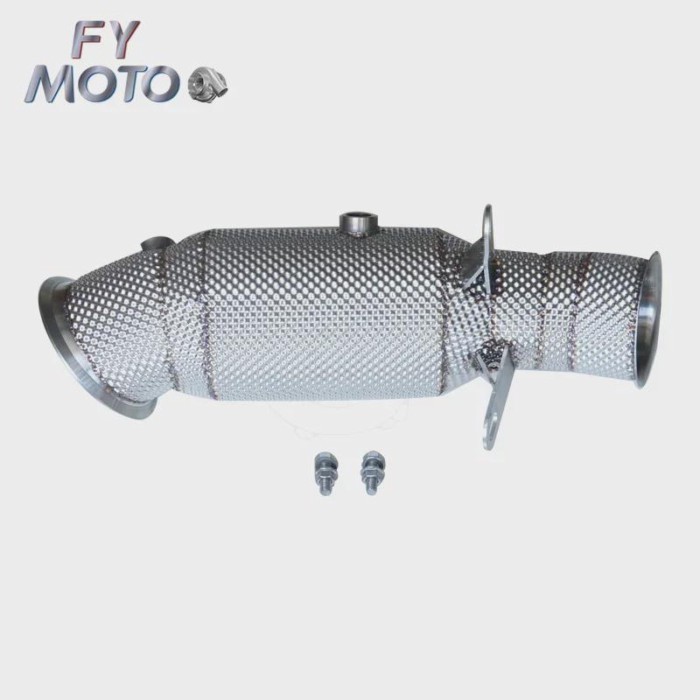 Downpipe for BMW F22 F32 F33 435xi 435i M235i M235xi 2013+ EWG F87 M2 2016+ with heat shield