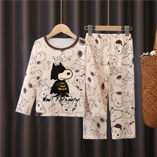 ชุดนอนแขนยาวคอกลมสำหรับเด็กวัยรุ่น ปีใหม่ฉบับแฟลช สําหรับเด็…