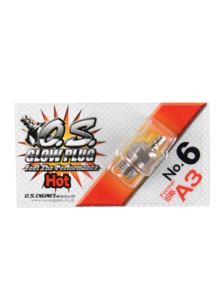 100% Genuine RC Parts Glow Plug OS O.S. Former A3 No.6 #6 Standard Glow Plug Spark Hot For RC Car T