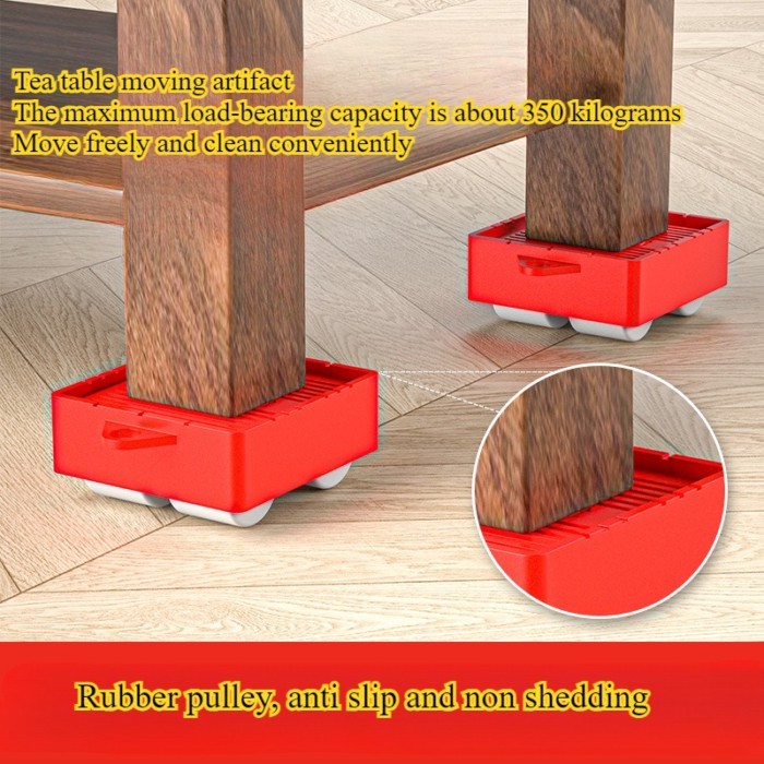 Outdoor Portable Swivel Wheel for Moving Heavy Objects Refrigerator and Bed Moving Tools