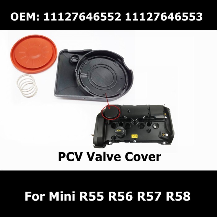 11127646552 11127646553 Engine Valve Cover Cap With Membrane For BMW Mini R55 R56 R57 R58 N13 N18 P