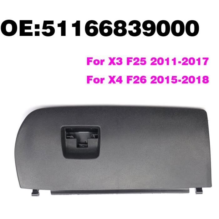 LHD Glove Box Compartment Lid  Black Front Smooth Opening Dash Glove Box Door Lid For BMW X3 F25 X4