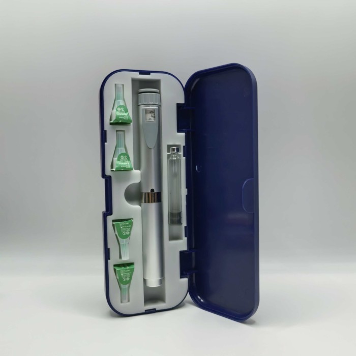 ChiJiaoDr Reusable Syringe Rotating Compression Injection Pen with Cartridge Adjustable Insulin Inj