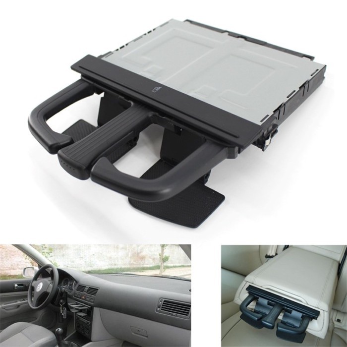 1J0858601C 8P0885995B Foldable Water Cup Drink Holder Beverage Bottle Mount Stand For VW Jetta Golf