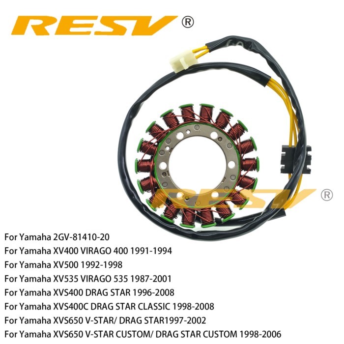RESV for Yamaha XV500 XV400 XV535 VIRAGO 400 500 535 XVS400 XVS650 V-STAR CUSTOM DRAG STAR 2GV-8141