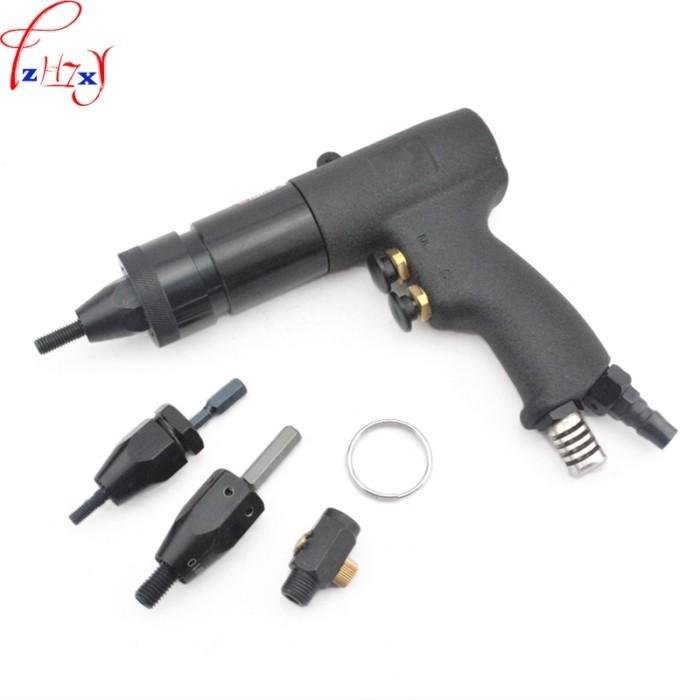 1PC HG-0610 Pneumatic Riveting Nut Gun M6/M8/M10 Self-locking Pneumatic Riveting Gun Air Rivet Nut