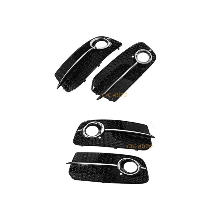 RSQ3 RSQ5 Front fog lamp cover fog light grille for Audi Q3 8U Q5 8R 2008 2009 2010 2011 2012 2013
