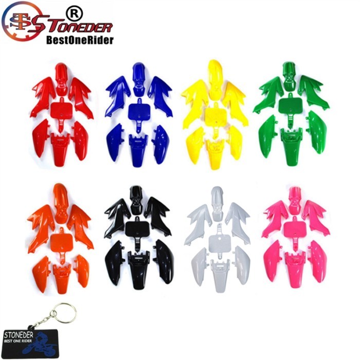 STONEDER Fairing Plastic Fender Kit For XR50 CRF50 SSR Thumpstar Stomp Coolster Pitsterpro Braaap S