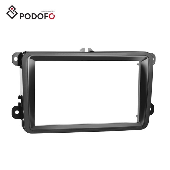 Podofo 2din 7'' Car Video Frame For Universal Volkswagen Series Golf Passat Skoda Hot Sale Radio Fr