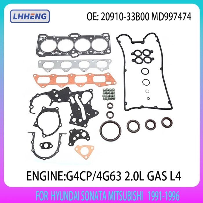 ENGINE CYLINDER HAED GASKET SET for HYUNDAI SONATA MITSUBISHI 2.0L GAS 2.0 L T L4 1991-1996 G4CP 4G