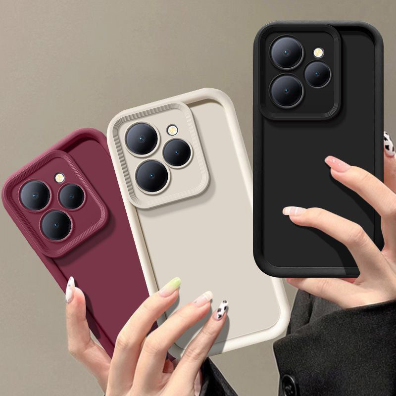 สําหรับ ITEL A70 เคส itel A70 เคสโทรศัพท์ ITEL A70 ป้องกันการตกหรูหรา Candy Matte Soft Cover