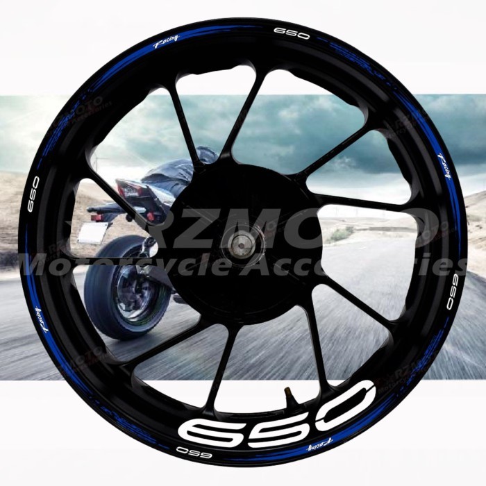 Motorcycle Wheel Hub Reflective Waterproof Sticker 17 Inch Wheel Rim Tape Sticker For Z650 Z 650 Mo