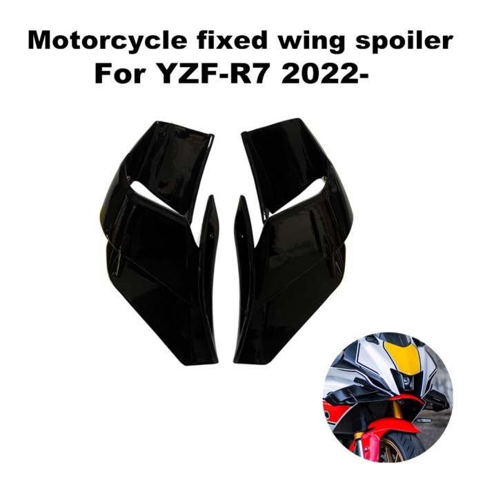 For YAMAHA R7 YZF R7 YZFR7 YZF-R7 2021-2022 Motorcycle aerodynamic fixed wing side winglet panel wi