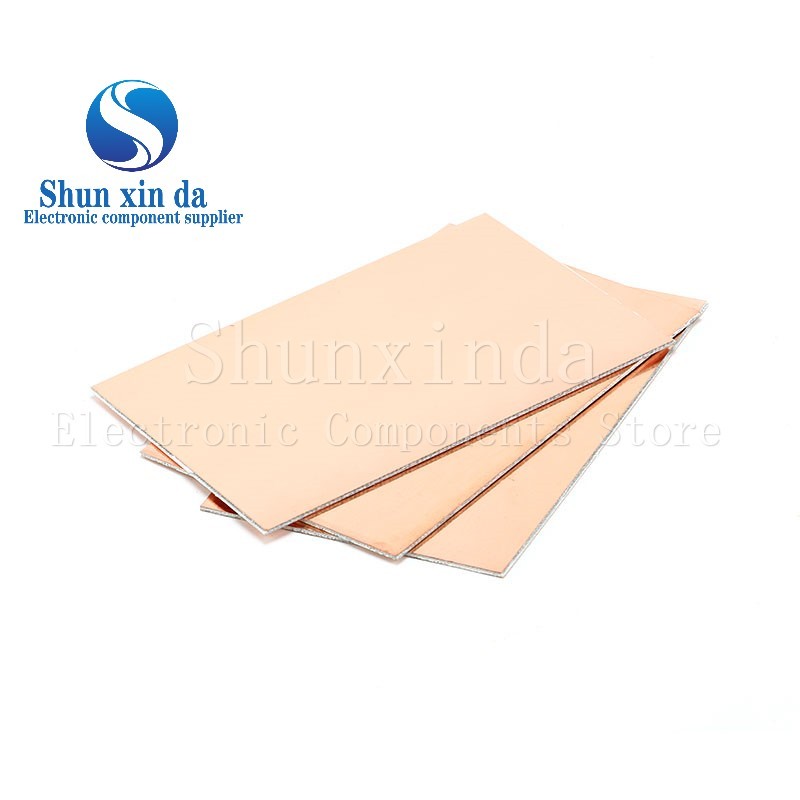 2PCS FR4 ทองแดง Cu Clad ลามิเนตแผ่นด้านข้างคู่ CCL 7*10 10*15 10*22 15*20 12*18 ซม.1.5 มม.FR4 Univer