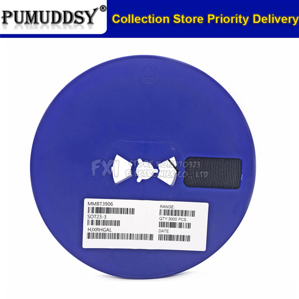 3000pcs MMBT3906 2A MMBT3906LT1G 3906 2N3906 200mA 40V SOT-23 SOT23-3 PNP SMD ทรานซิสเตอร์ Triod ใหม