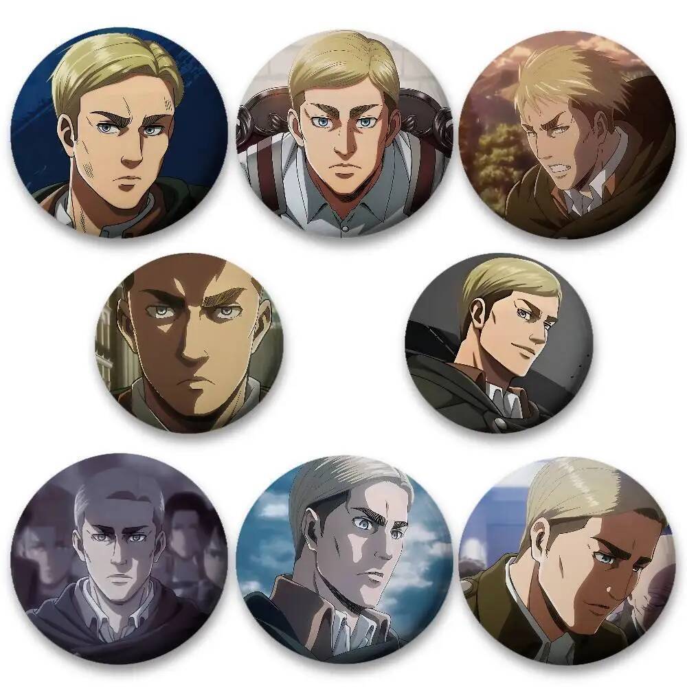 ป้ายENAME E-Erwin Smith แบบ Pin น่ารัก สำหรับcosplayและกระเป๋าเป้