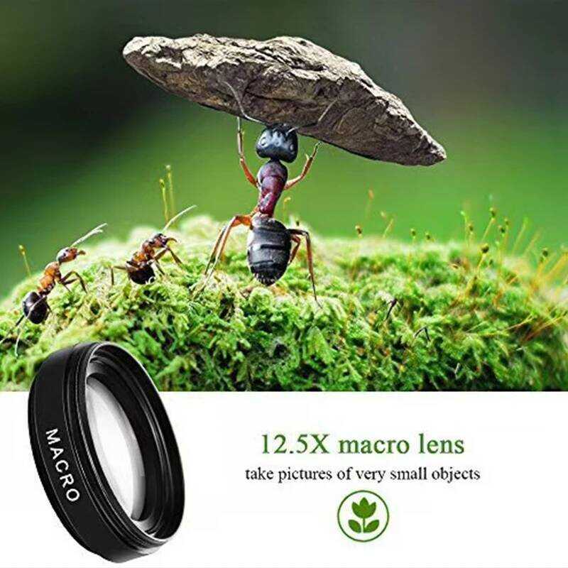 ▥ 37Mm 0.45X 49Uv Super Wide-Angle + Macro Lens Mobile Camera For Cell Phone Accessories Smartp