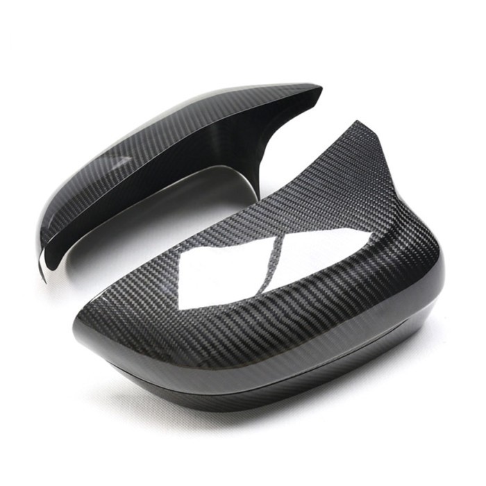 For BMW F90 F91 F92 M5 M8 Rearview Side Mirror Covers Cap Replacement Dry Carbon Fiber Casing Shell