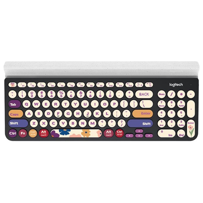 Black Jue 325i Logitech k780 คีย์บอร์ดสติกเกอร์ฟิล์มป้องกันการ์ตูนอะนิเมะน่ารักที่ไม่ซ้ํากันสร้างสรร