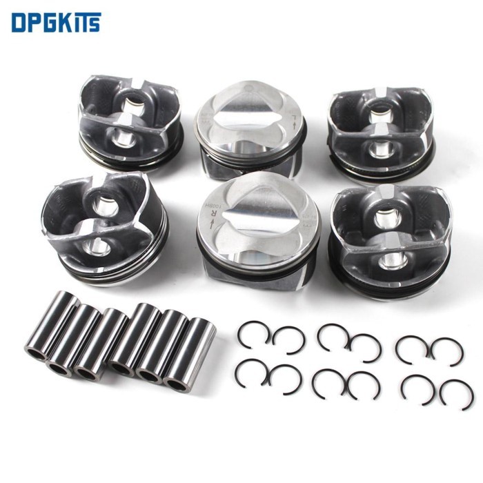 Engine Pistons & Rings Set Φ84.5mm STD 06E107065CF 06E107066CF For Audi A6 A7 A8 2.8 FSI V6 BDX CCD