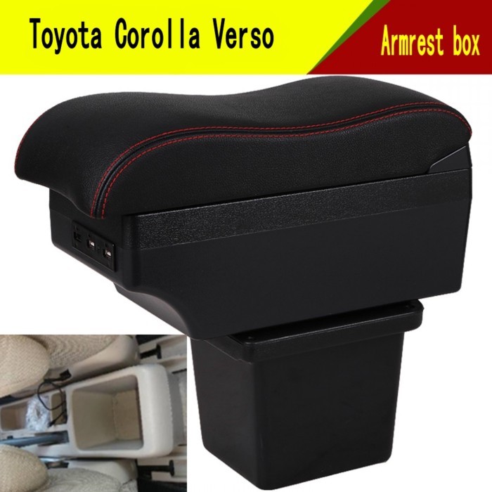 For Toyota corolla verso Armrest box Elbow support Center console box central Store content box wit
