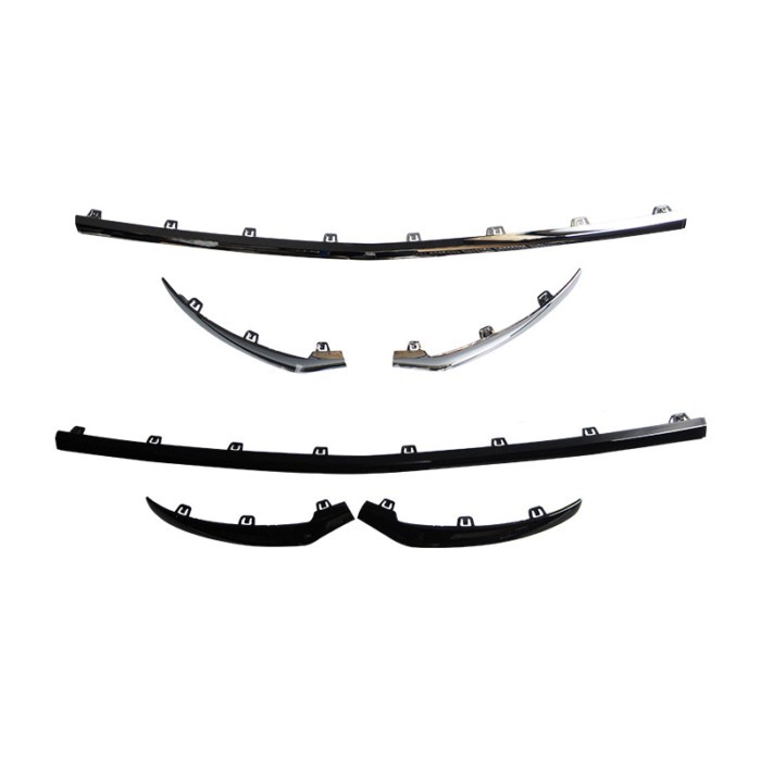 Front Bumper Lip Chrome trim Spoiler Splitters For GLC X253 C253 W253 Coupe GLC200 GLC300 260 A2538