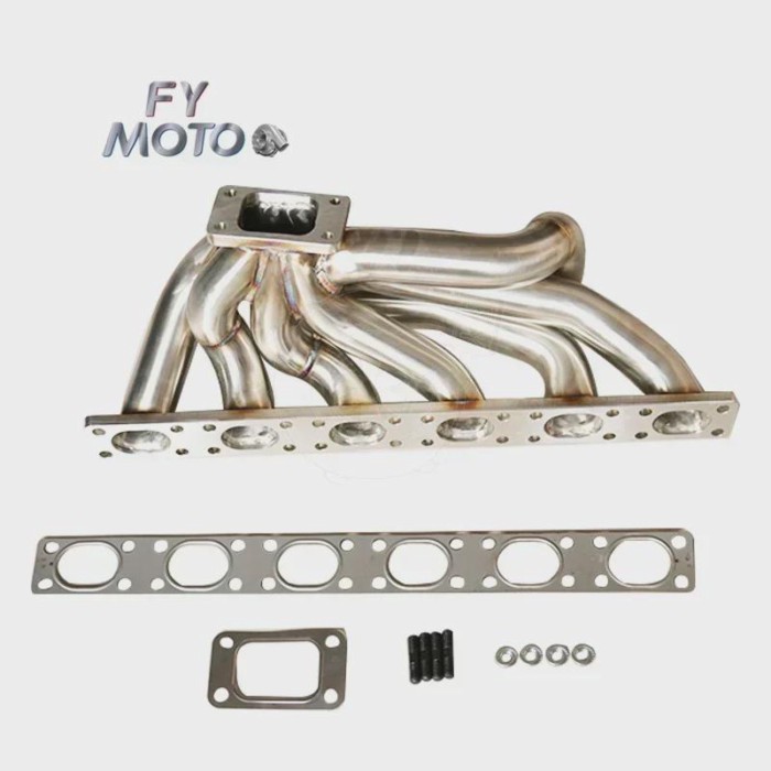 For BMW 3mm tube thick T3 E30 E34 24V M50 M52 S50 S52 M PERFORMANCE turbo Manifold