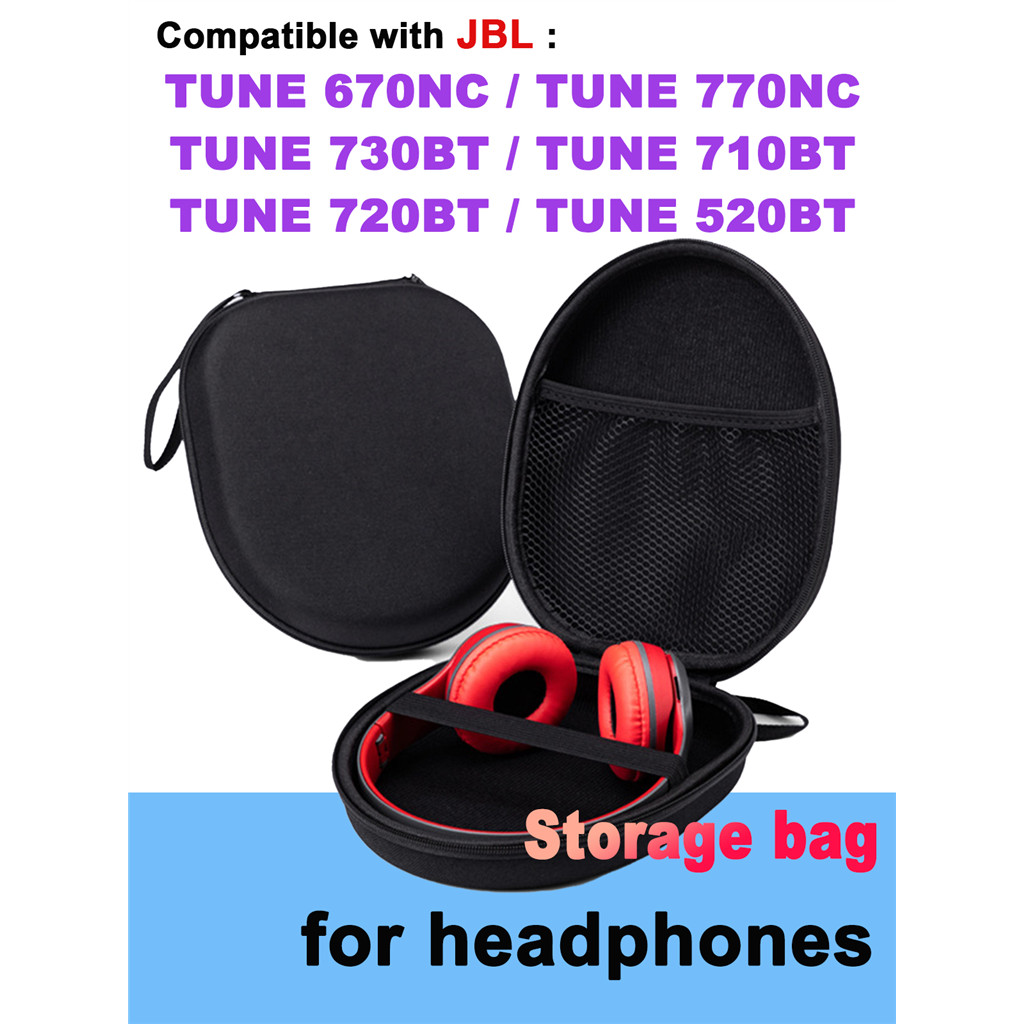 สําหรับ JBL TUNE 670NC TUNE 770NC TUNE 730BT 710BT TUNE 720BT TUNE 520BT แบบพกพาชุดหูฟังกระเป๋าเดินท