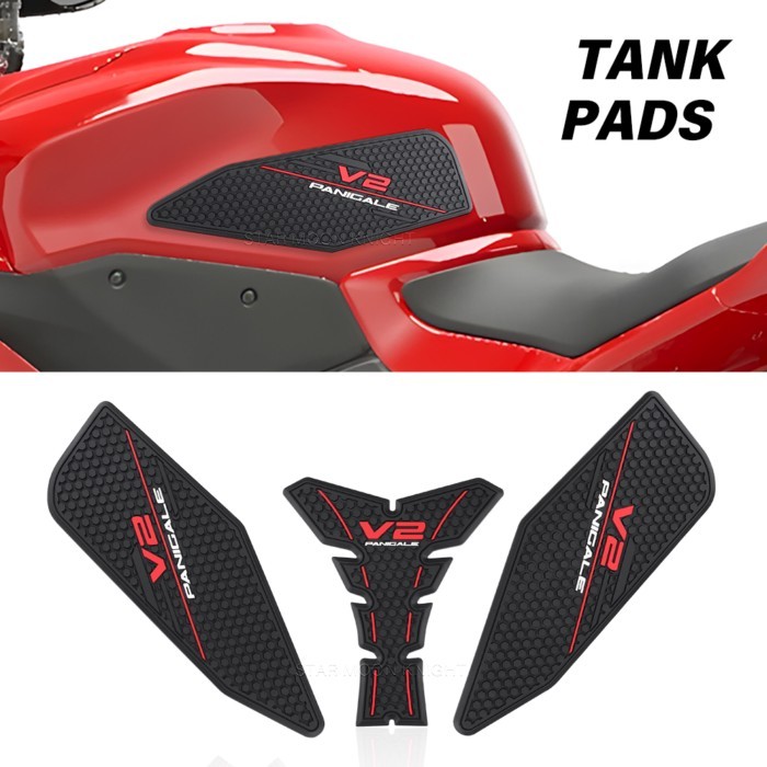 For Ducati Panigale V2 V2S V2 S 2025 Top / Side Fuel Tank Pad Protector Stickers Decal Gas Knee Gri