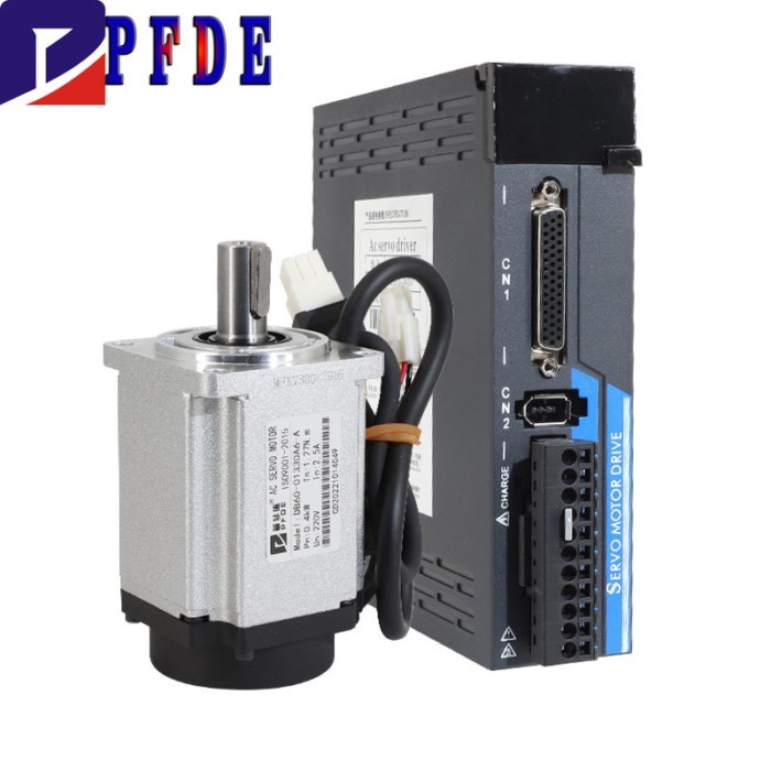 17bit Incremental Encoder AC220V 750W Servo Motor 2.4NM 3000rpm or 1KW AC Servo Motor 3.2Nm 3000rpm