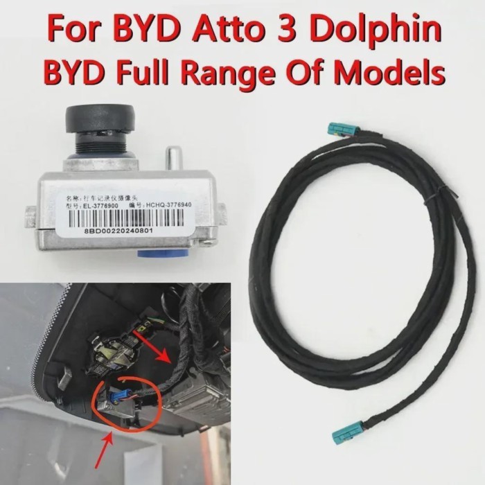 For BYD Dolphin Seal Act 3 Atto 3 Yuan Song plus Tang Ev Vehicle-mounted DVR Dash Cam ADAS GPS Came