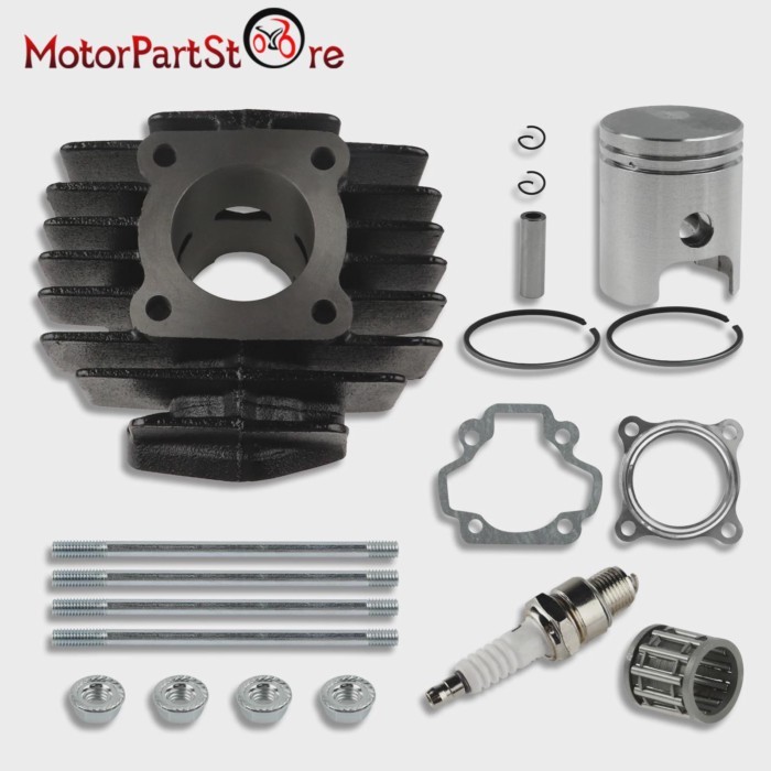 50cc Engine Cylinder Kit PW50 Piston Rings Gasket Repair Set for Yamaha PW 50 PW50 QT 50 QT50 Dirt