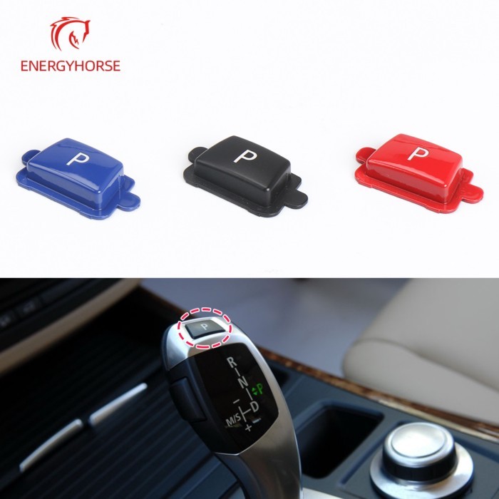 For BMW E70 E71 E72 Car Gear Lever Auto Parking Button Cap Letter P Button Cover Replacement For BM