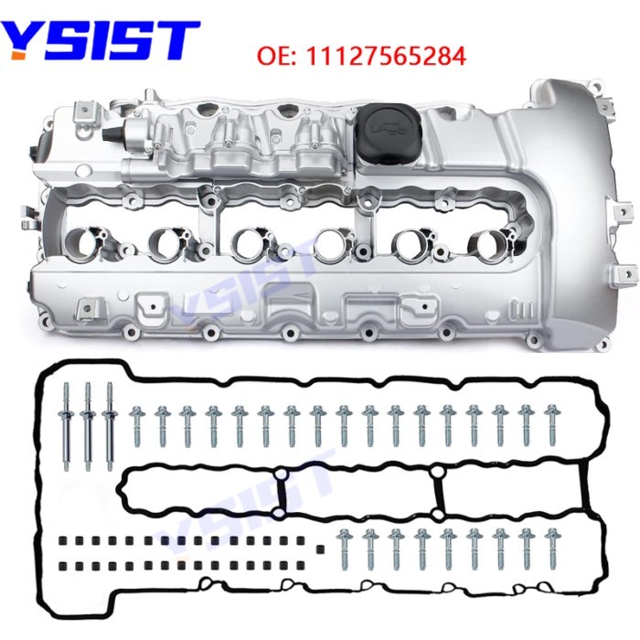 For BMW N54 Aluminum Valve Cover 3.0L Turbocharged 335i 535i 135i Z4 740i X5 F02/E70 E88 E82 E89 E9