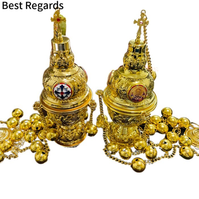 Best Regards 2021 Orthodox Incense Burner Church Decoration Orthodox Goods Church Mass Liturgical C