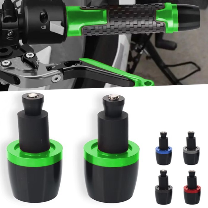 Universal 7/8'' 22mm Handlebar Grips Handle Bar Cap End Plugs Fit For Z300 Z650 Z800 Z750 Z900 Z900